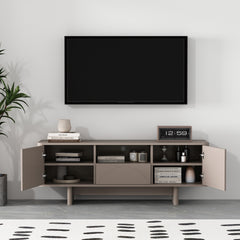 Ella 59" TV Stand in Mocha - Ornate Home