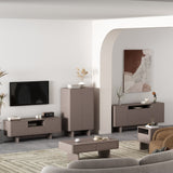 Ella 59" TV Stand in Mocha - Ornate Home