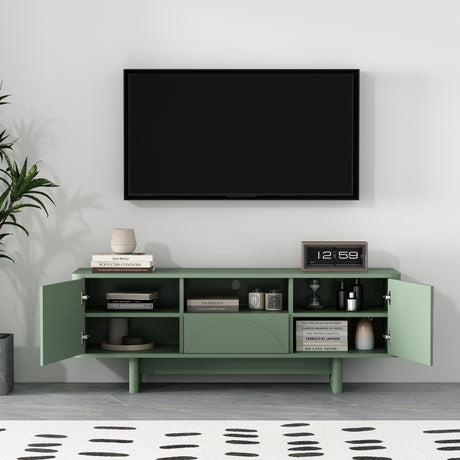 Ella 59" TV Stand in Sage Green - Ornate Home