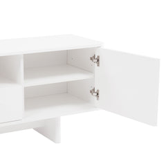 Ella 59" TV Stand in White - Ornate Home