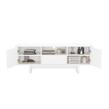 Ella 59" TV Stand in White - Ornate Home