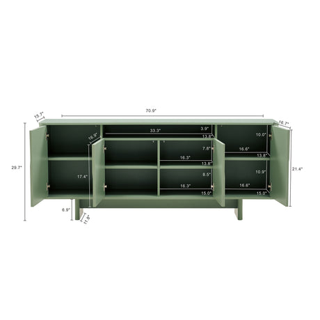 Ella 70.86" Sideboard in Sage Green - Ornate Home