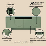 Ella 70.86" Sideboard in Sage Green - Ornate Home