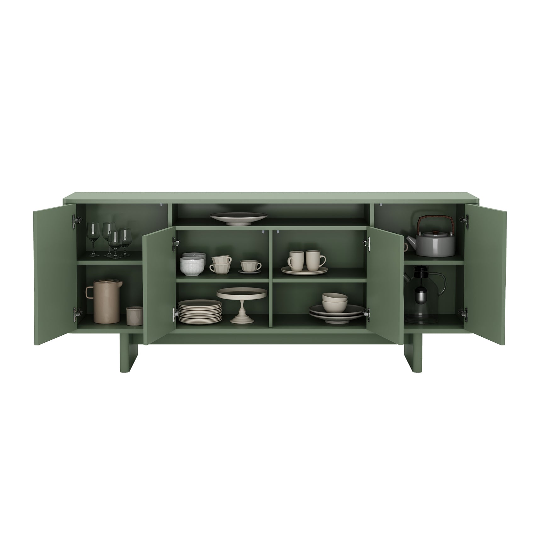 Ella 70.86" Sideboard in Sage Green - Ornate Home