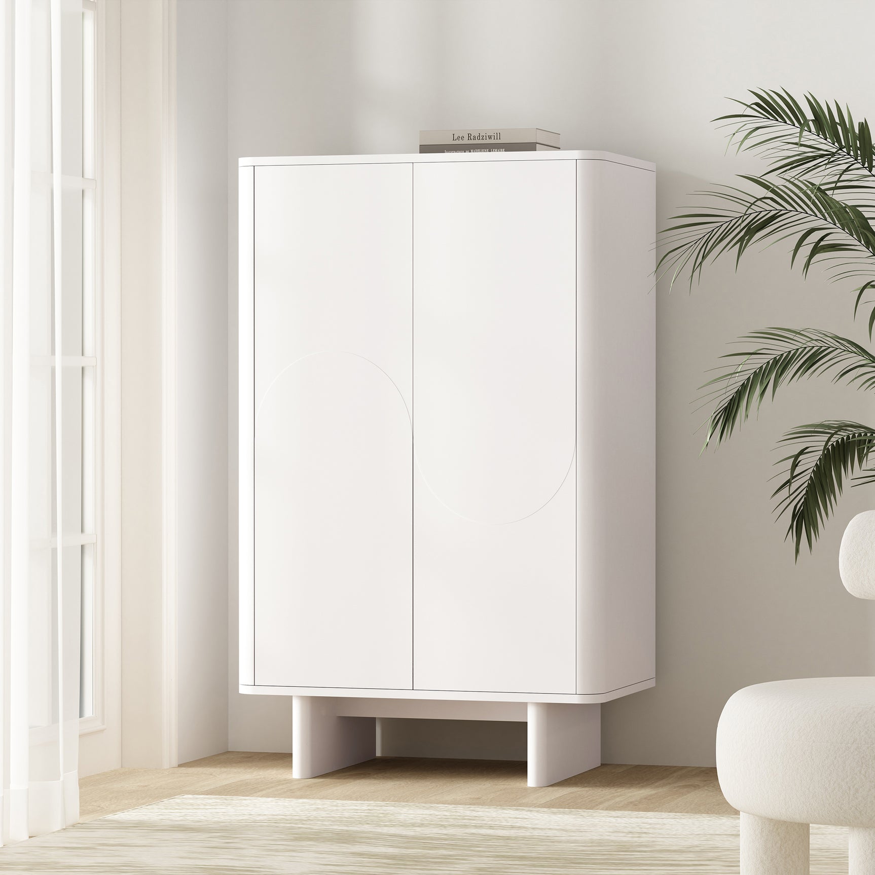 Ella Accent Cabinet in White - Ornate Home