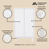 Ella Accent Cabinet in White - Ornate Home