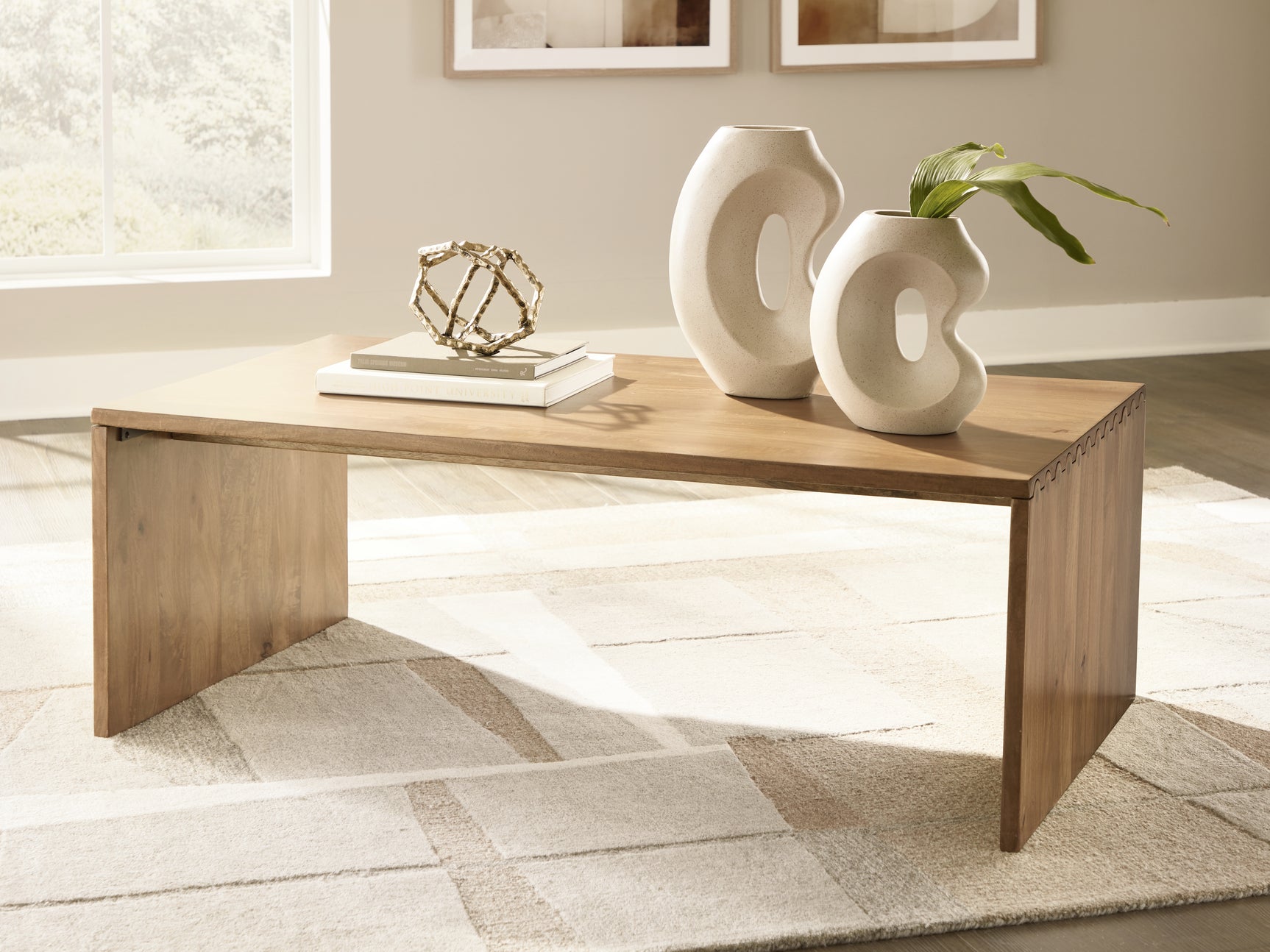 Ella Grove Rich Brown Coffee Table (Online Special Price) - Ornate Home