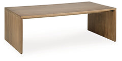 Ella Grove Rich Brown Coffee Table - Ornate Home