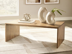 Ella Grove Rich Brown Coffee Table - Ornate Home