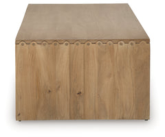 Ella Grove Rich Brown Coffee Table - Ornate Home