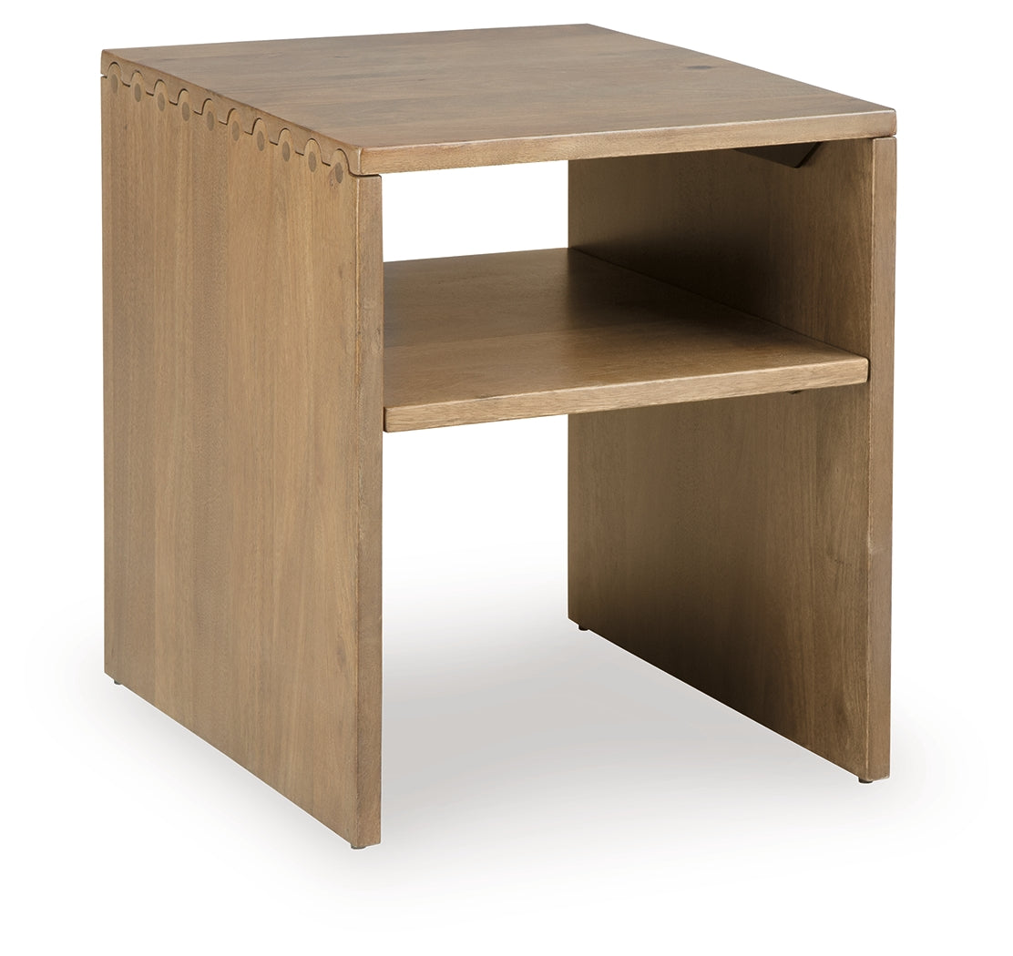 Ella Grove Rich Brown End Table (Online Special Price) - Ornate Home