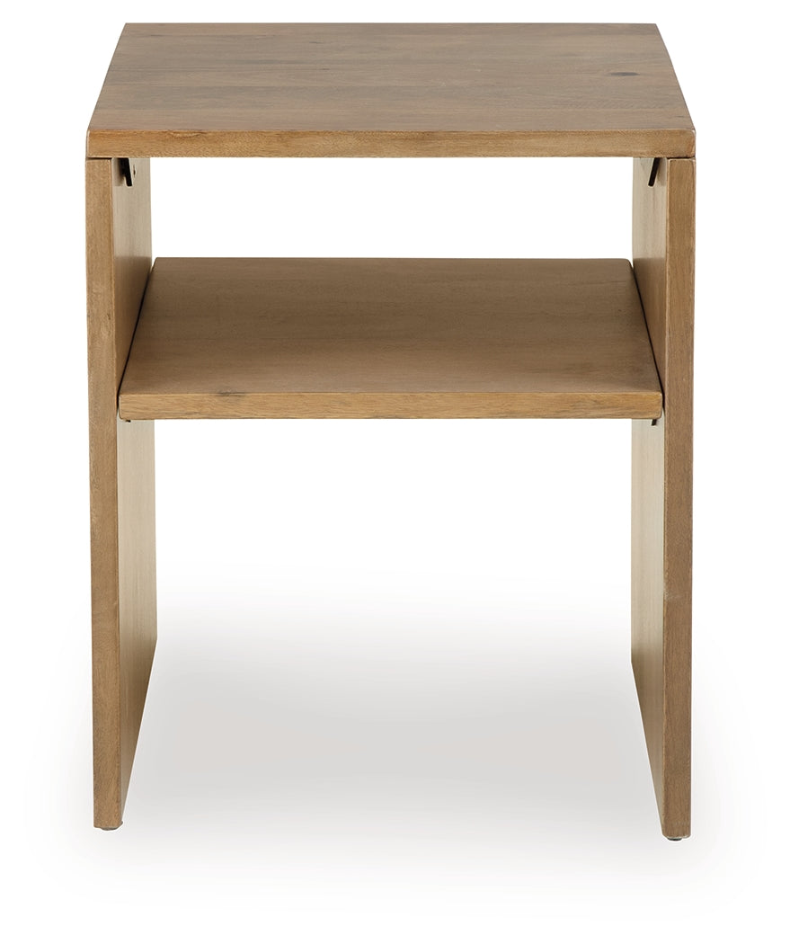 Ella Grove Rich Brown End Table (Online Special Price) - Ornate Home