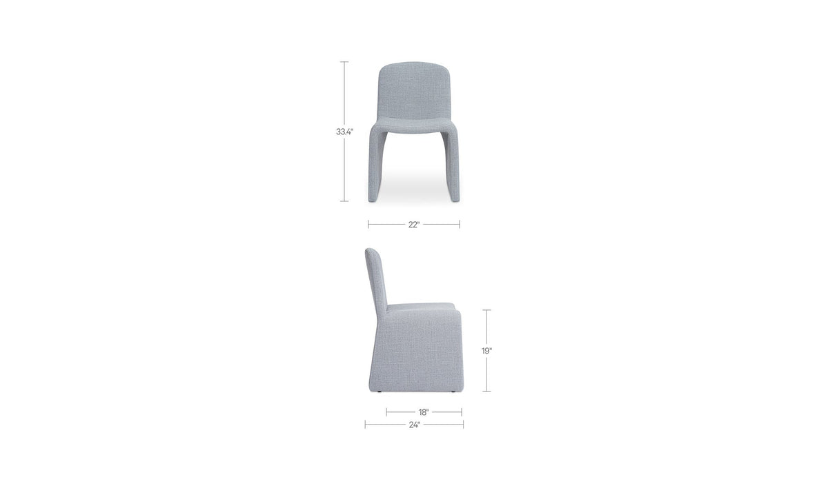 Ella Light Blue Dining Chair - Ornate Home