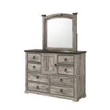 Ella-Mae Gray/Brown Dresser Top Mirror - Ornate Home