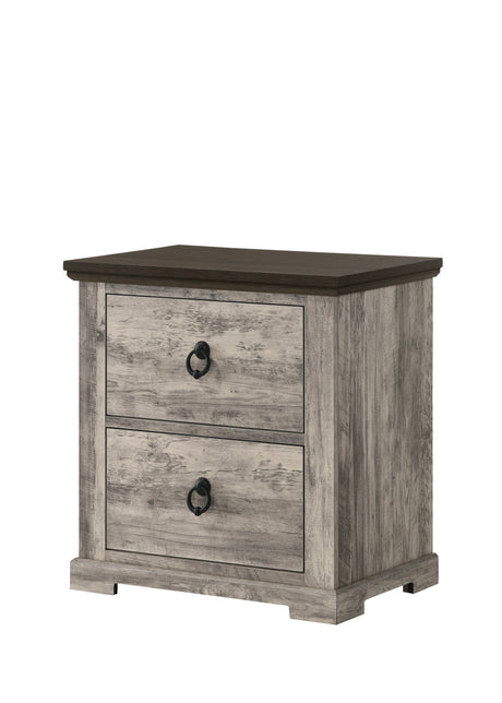 Ella-Mae Gray/Brown Queen Poster Bedroom Set - Ornate Home