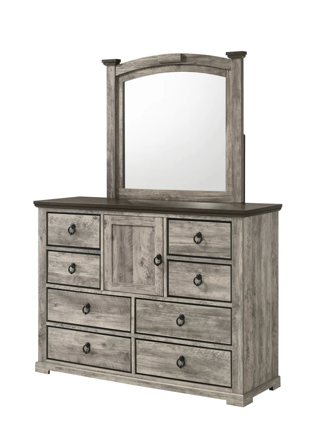 Ella-Mae Gray/Brown King Bedroom Sets - Ornate Home