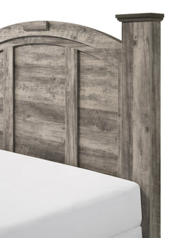 Ella-Mae Gray/Brown Queen Poster Bedroom Set - Ornate Home