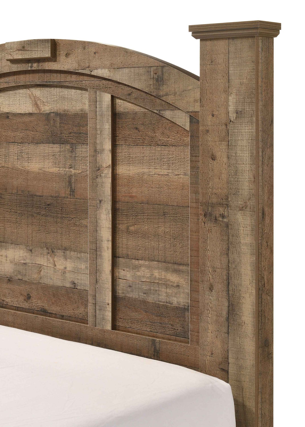 Ella-Mae Reclaimed Natural Queen Poster Bed - Ornate Home