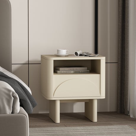 Ella Nightstand in Cream - Ornate Home