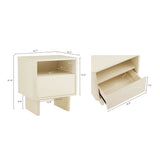 Ella Nightstand in Cream - Ornate Home