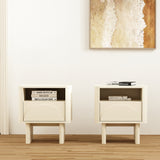 Ella Nightstand in Cream (set of 2) - Ornate Home