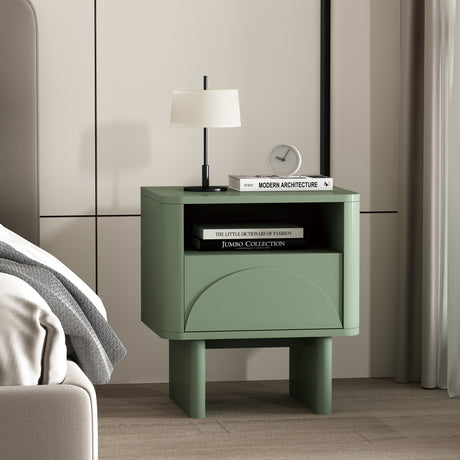 Ella Nightstand in Sage Green - Ornate Home