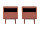 Ella Nightstand in Terracotta (set of 2) - Ornate Home