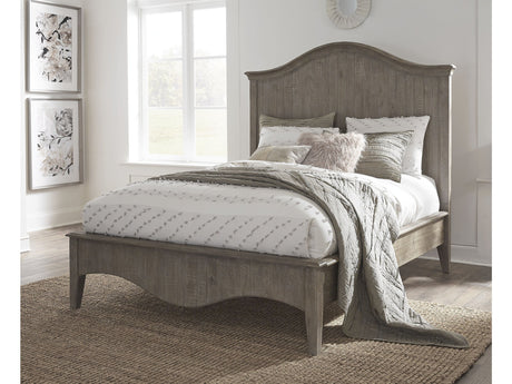 Ella Solid Wood Crown Queen Bed in Camel - Ornate Home