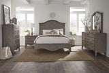 Ella Solid Wood Crown Queen Bed in Camel - Ornate Home