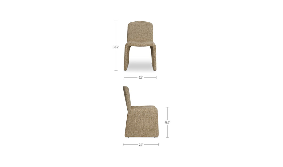 Ella Speckled Brown Dining Chair - Ornate Home