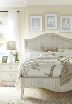 Ella White Wash Solid Wood Two Drawer Nightstand - Ornate Home
