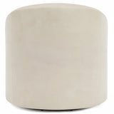 Elle Beige Leather Swivel Chair - Ornate Home