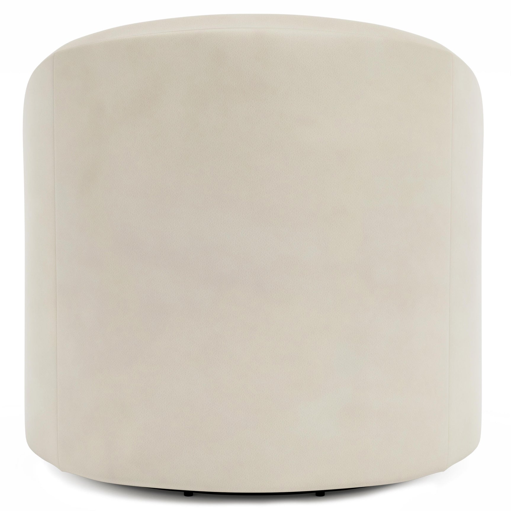 Elle Beige Leather Swivel Chair - Ornate Home