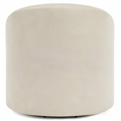 Elle Beige Leather Swivel Chair - Ornate Home