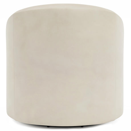 Elle Beige Leather Swivel Chair - Ornate Home