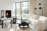 Elle Ivory Sofa Without Pillows - Ornate Home