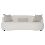 Elle White/Cream Fabric Sofa - Ornate Home