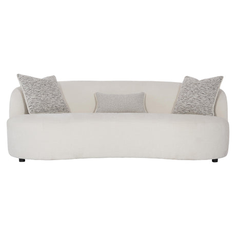 Elle White/Cream Fabric Sofa - Ornate Home