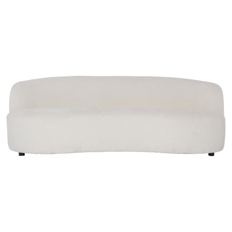 Elle White/Cream Fabric Sofa - Ornate Home