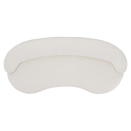 Elle White/Cream Fabric Sofa - Ornate Home