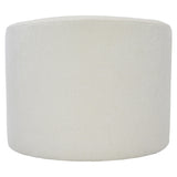 Elle White/Cream Fabric Swivel Chair - Ornate Home