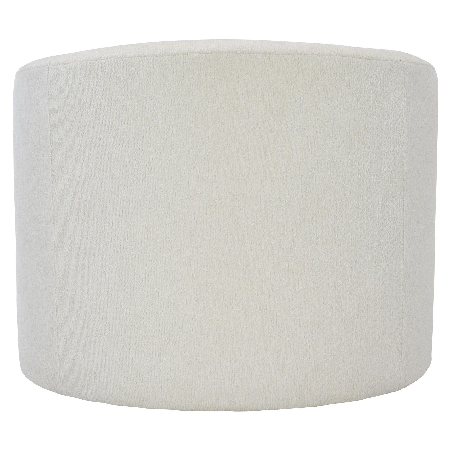 Elle White/Cream Fabric Swivel Chair - Ornate Home