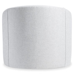 Elle White/Cream Fabric Swivel Chair - Ornate Home