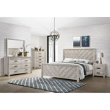 Ellen White 3-Piece Full Panel Bedroom Set - Ornate Home