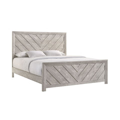 Ellen White 3-Piece King Panel Bedroom Set - Ornate Home