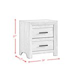 Ellen White 3-Piece Queen Panel Bedroom Set - Ornate Home