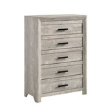 Ellen White 3-Piece Twin Panel Bedroom Set - Ornate Home