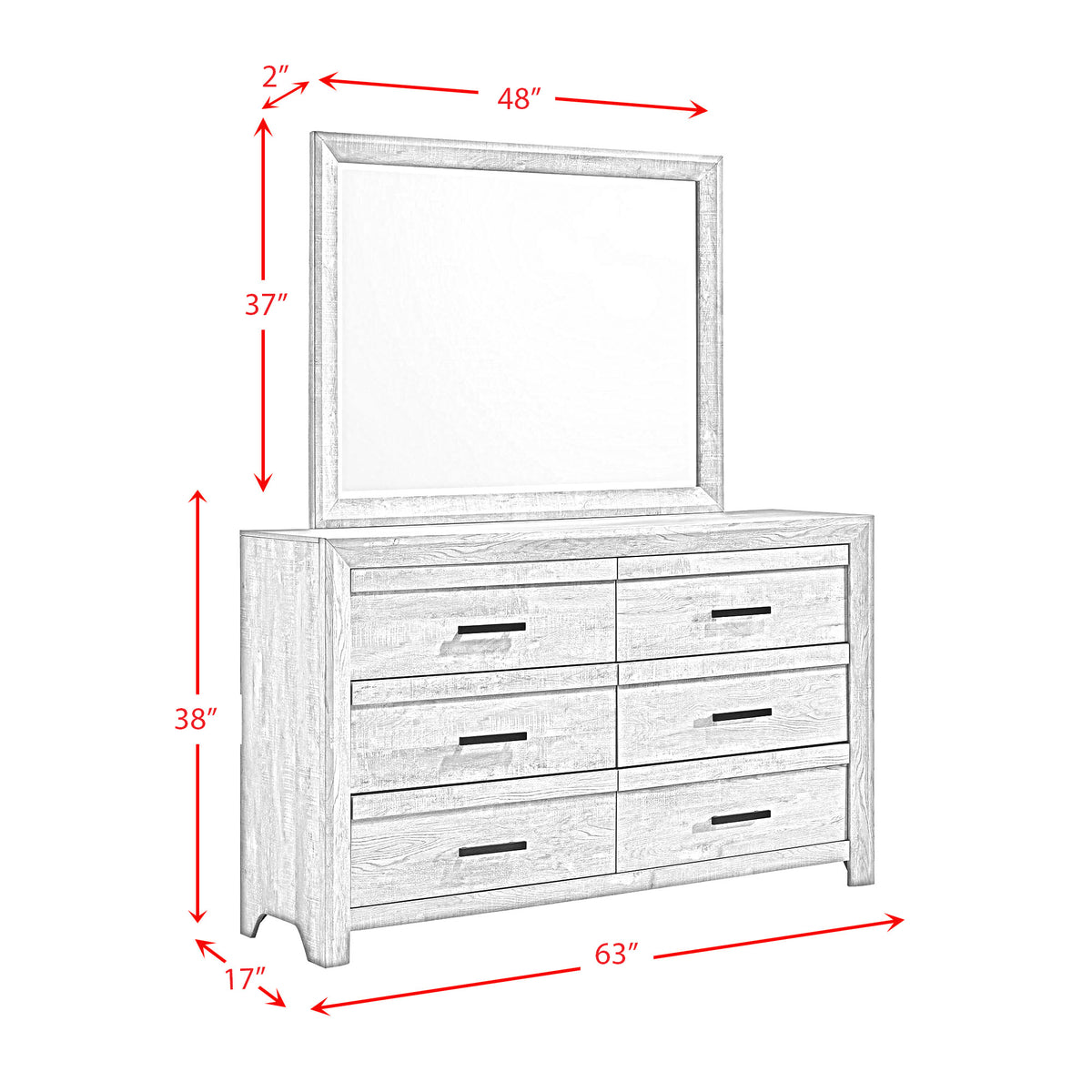 Ellen White 5-Piece Twin Panel Bedroom Set - Ornate Home