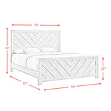 Ellen White King Bed - Ornate Home