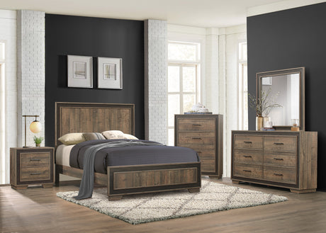 Ellendale Mahogany/Dark Ebony California King Bed - Ornate Home